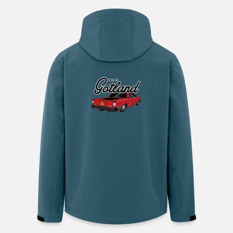 Das ist Gotland - Epa - Recycelte Männer Softshell-Jacke von Stanley/Stella - Dunkles Petrol