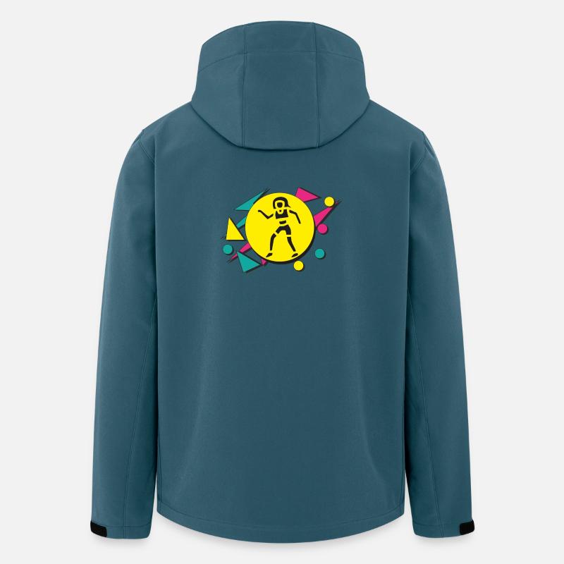 80s Dancer - Recycelte Männer Softshell-Jacke von Stanley/Stella - Dunkles Petrol