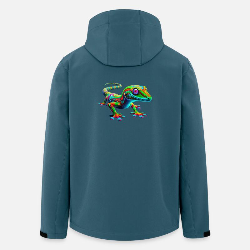 Gecko - Recycelte Männer Softshell-Jacke von Stanley/Stella - Dunkles Petrol