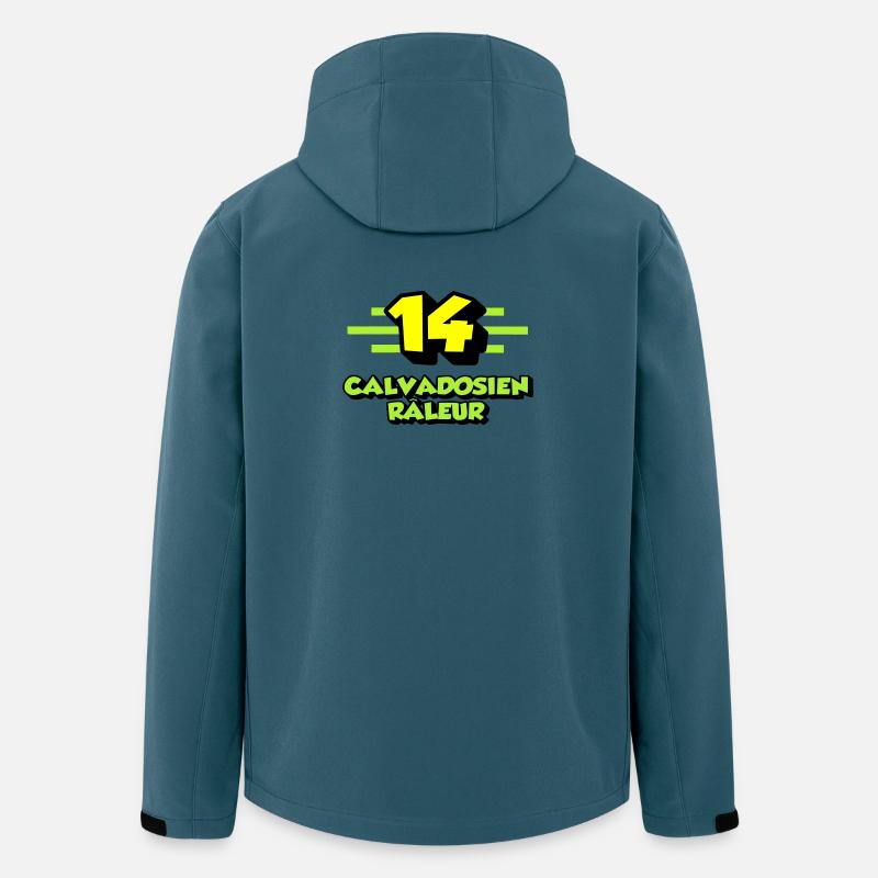 Calvadosien râleur - Veste softshell homme en polyester recyclé Stanley/Stella - bleu pétrole foncé