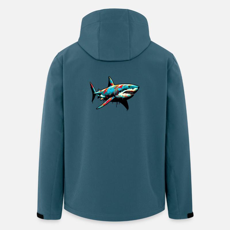 Requin - Veste softshell homme en polyester recyclé Stanley/Stella - bleu pétrole foncé
