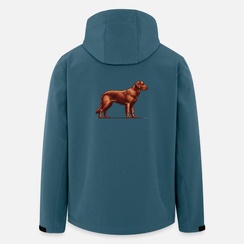 Chesapeake Bay Retriever - Recycelte Männer Softshell-Jacke von Stanley/Stella - Dunkles Petrol