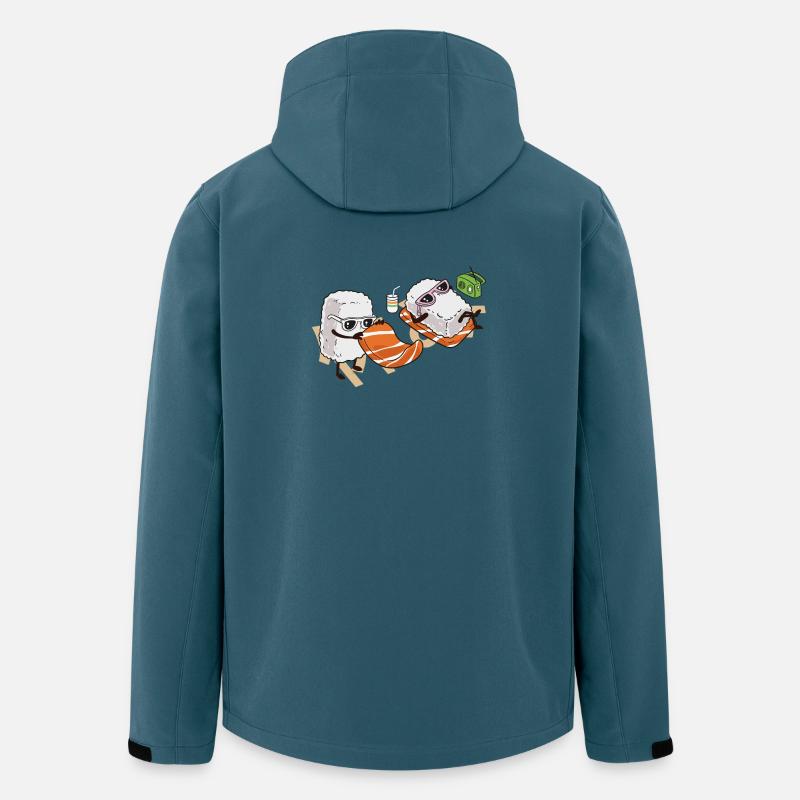 Sommer-Sushi - Recycelte Männer Softshell-Jacke von Stanley/Stella - Dunkles Petrol