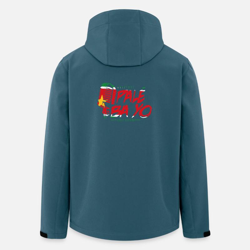 LOGO PBY EDITION FLAGGE 971 GUADELOUPE - Recycelte Männer Softshell-Jacke von Stanley/Stella - Dunkles Petrol