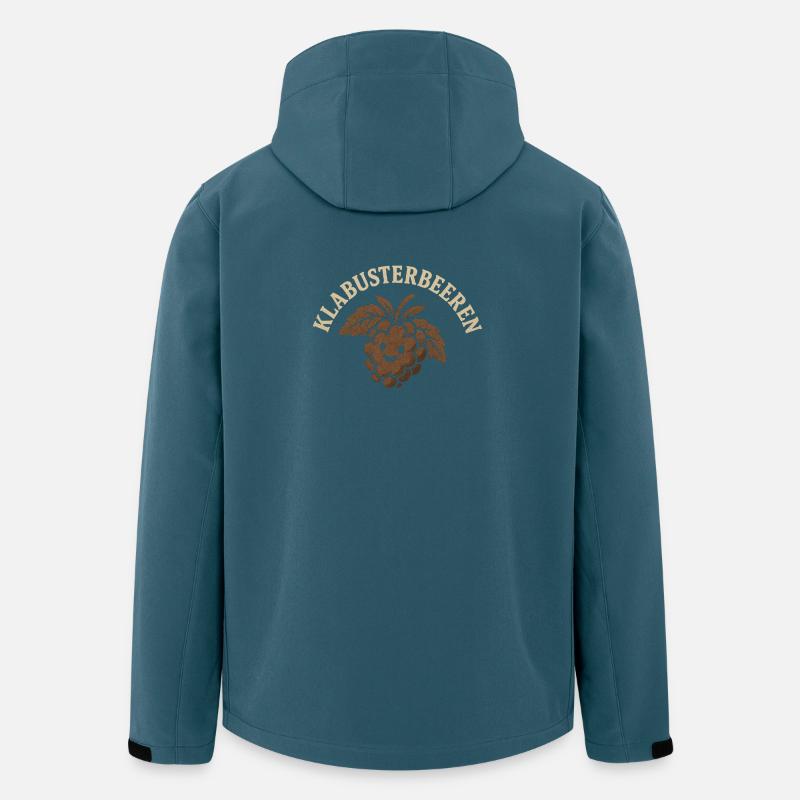 Klabusterbeeren Traubenfreund - Recycelte Männer Softshell-Jacke von Stanley/Stella - Dunkles Petrol