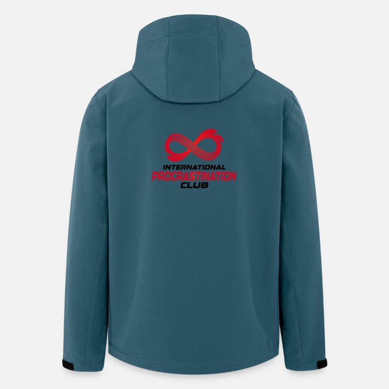 Internationaler Prokrastinationsclub - Recycelte Männer Softshell-Jacke von Stanley/Stella - Dunkles Petrol