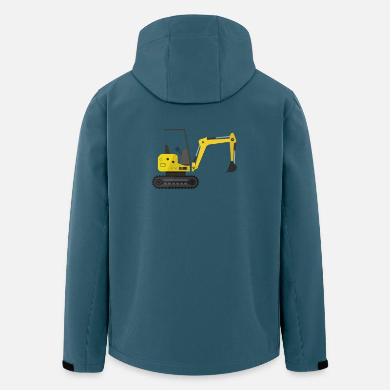 Bagger - Recycelte Männer Softshell-Jacke von Stanley/Stella - Dunkles Petrol