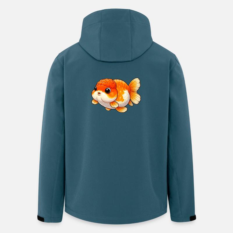 Ranchu Lover Orange / White Edition - Men’s Recycled Softshell Jacket by Stanley/Stella - stargazer