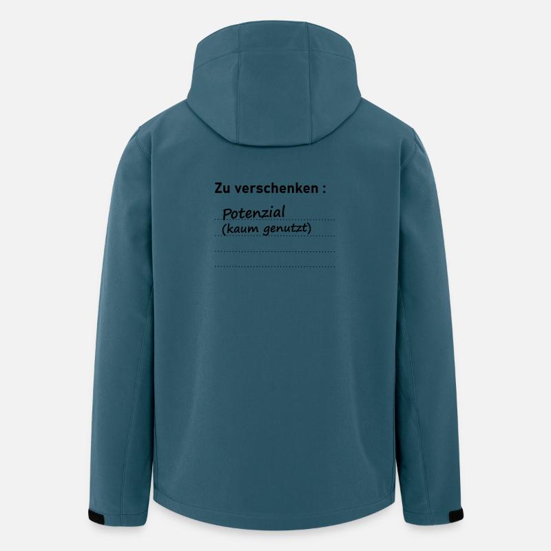 Potenzial zu verschenken - Recycelte Männer Softshell-Jacke von Stanley/Stella - Dunkles Petrol