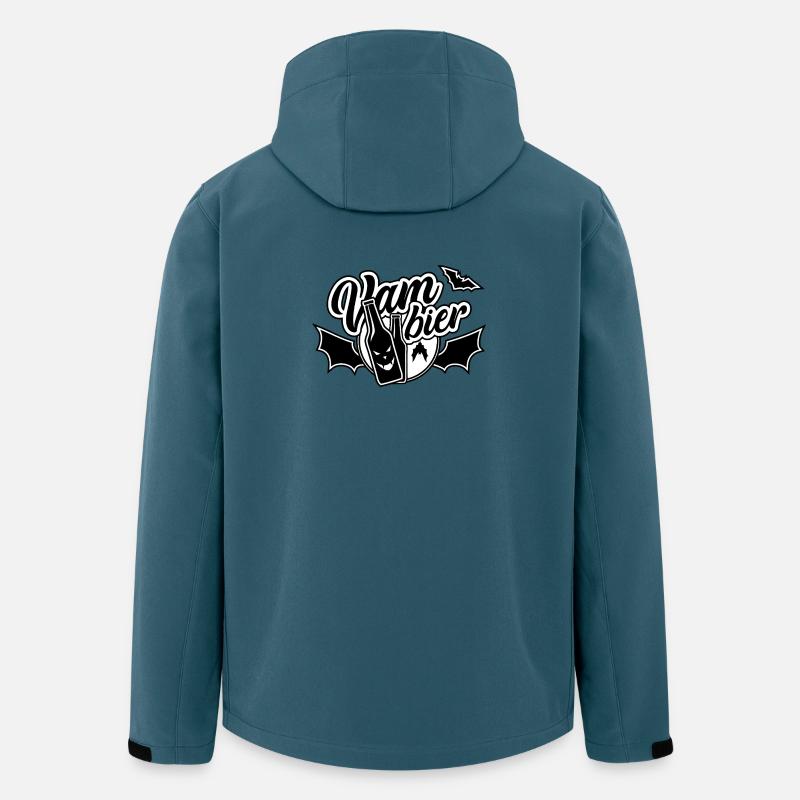 Vam-Bier, Bier, Vampier - Recycelte Männer Softshell-Jacke von Stanley/Stella - Dunkles Petrol