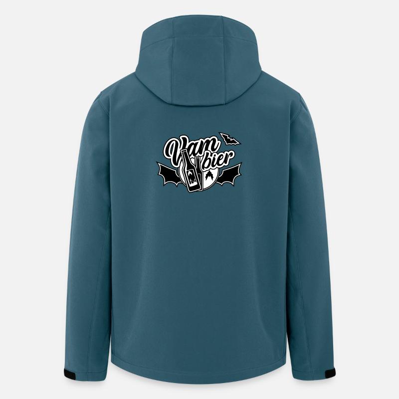 Vam-Bier, Bier, Vampier - Recycelte Männer Softshell-Jacke von Stanley/Stella - Dunkles Petrol