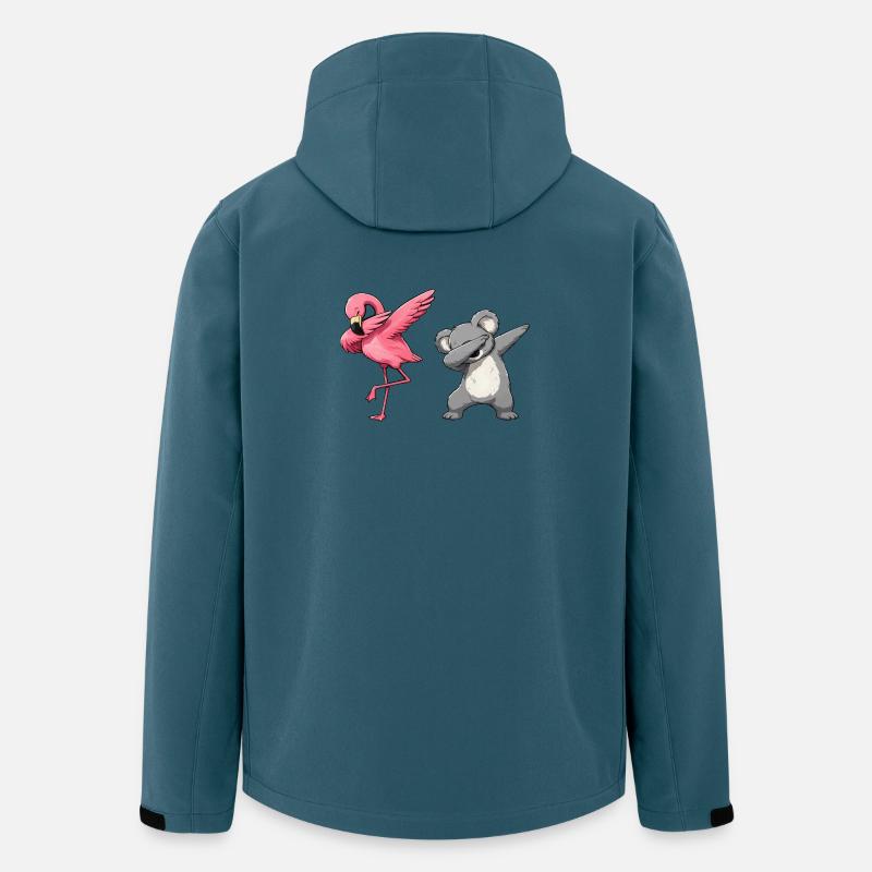 Flamingo Koala Dab Duo - Men’s Recycled Softshell Jacket by Stanley/Stella - stargazer