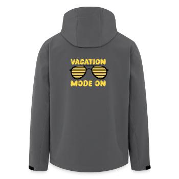 Vacation Mode On Retro - Men’s Recycled Softshell Jacket by Stanley/Stella - stargazer - Back - AI Model Male 185 light (185cm)
