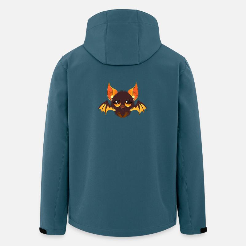 Motiv_Fledermaus - Recycelte Männer Softshell-Jacke von Stanley/Stella - Dunkles Petrol