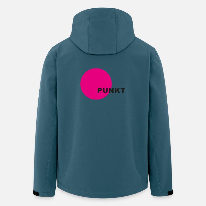 Punkt Neon Kreis - Recycelte Männer Softshell-Jacke von Stanley/Stella - Dunkles Petrol