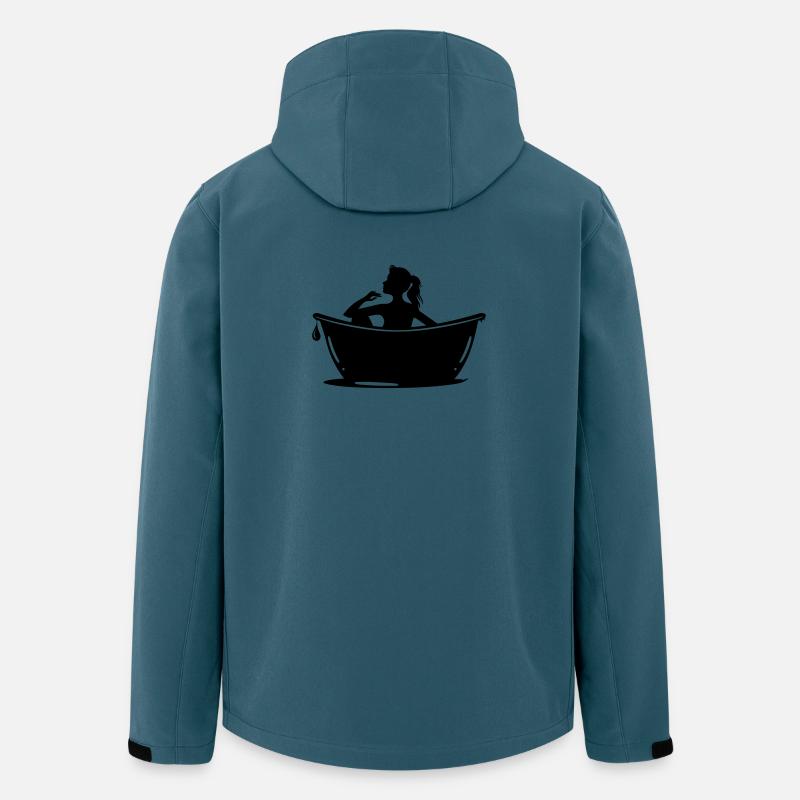 Badewanne Pflege - Recycelte Männer Softshell-Jacke von Stanley/Stella - Dunkles Petrol