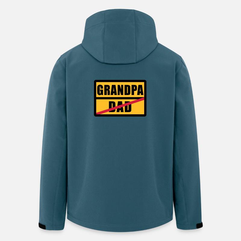 Dad - Grandpa - Recycelte Männer Softshell-Jacke von Stanley/Stella - Dunkles Petrol