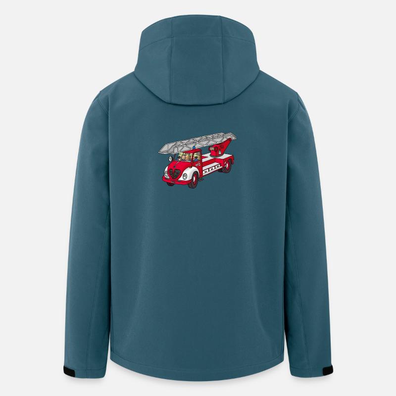 Drehleiter DL 23 - Recycelte Männer Softshell-Jacke von Stanley/Stella - Dunkles Petrol