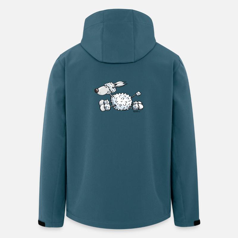 Pudel gibt Gas - Recycelte Männer Softshell-Jacke von Stanley/Stella - Dunkles Petrol