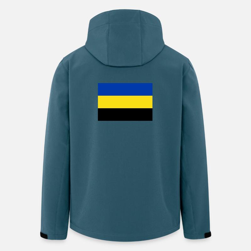 Gelderland Flagge - Recycelte Männer Softshell-Jacke von Stanley/Stella - Dunkles Petrol