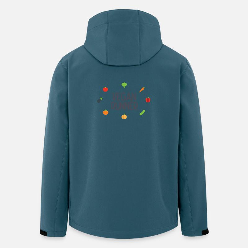 Veganer Läufer - Recycelte Männer Softshell-Jacke von Stanley/Stella - Dunkles Petrol