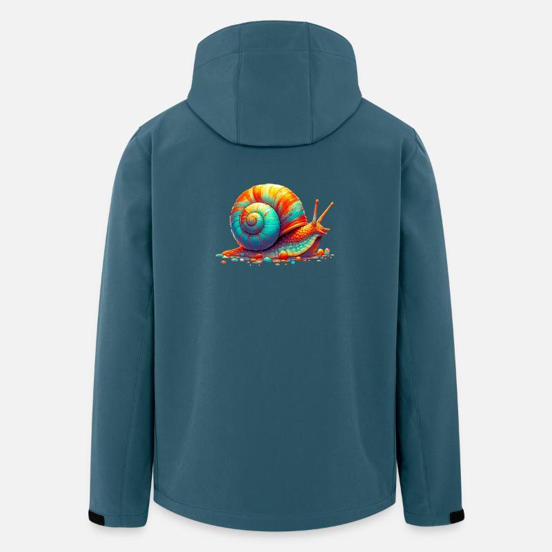 Schnecke - Recycelte Männer Softshell-Jacke von Stanley/Stella - Dunkles Petrol