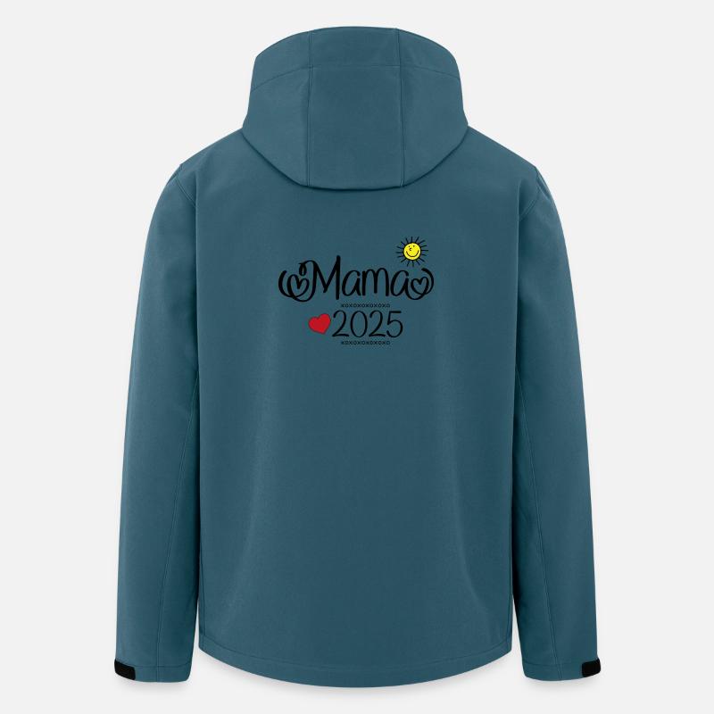 mama 2025 - Recycelte Männer Softshell-Jacke von Stanley/Stella - Dunkles Petrol