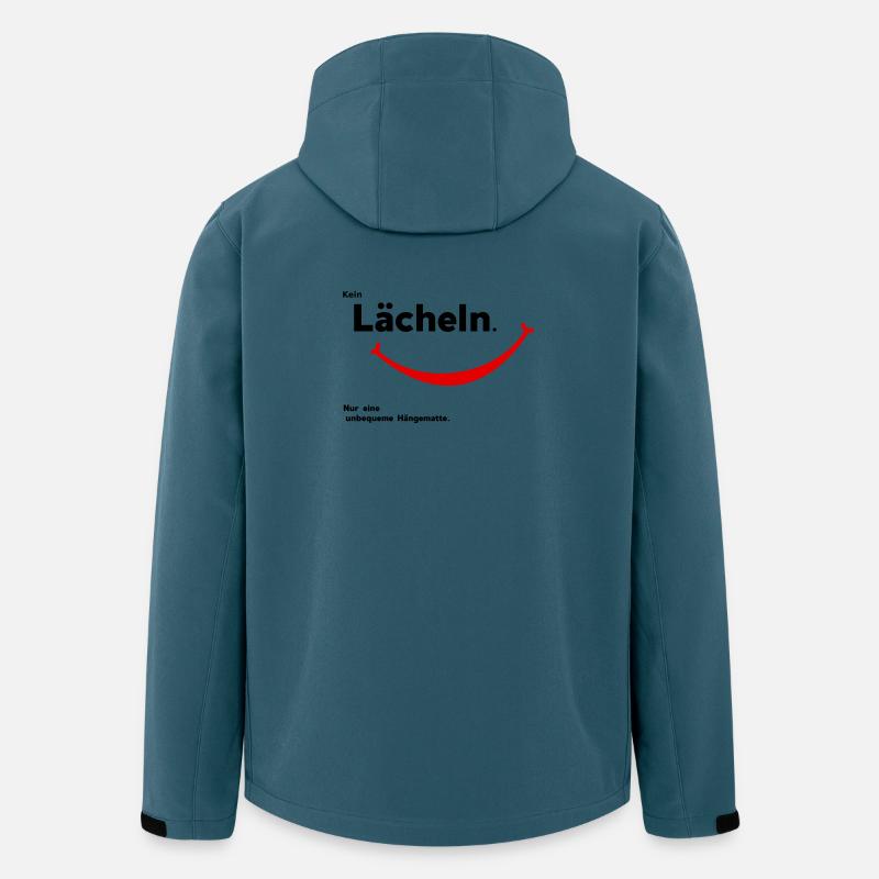 kein Laecheln - Recycelte Männer Softshell-Jacke von Stanley/Stella - Dunkles Petrol