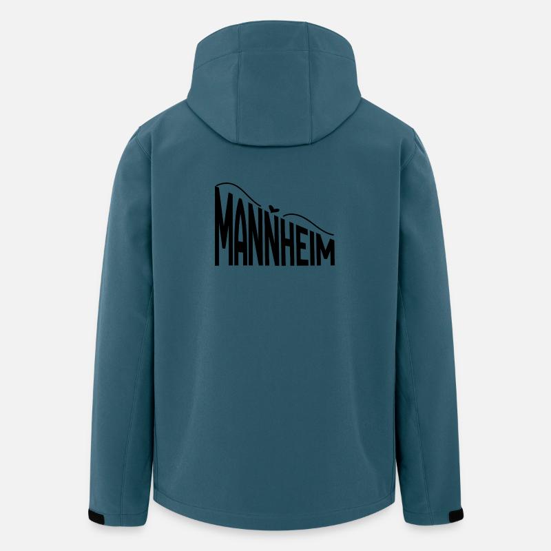 Mannheim - Recycelte Männer Softshell-Jacke von Stanley/Stella - Dunkles Petrol
