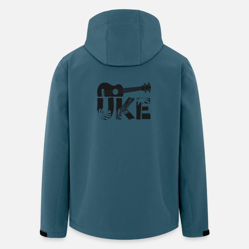 Hawaiian Ukulele Uke Uke - Recycelte Männer Softshell-Jacke von Stanley/Stella - Dunkles Petrol