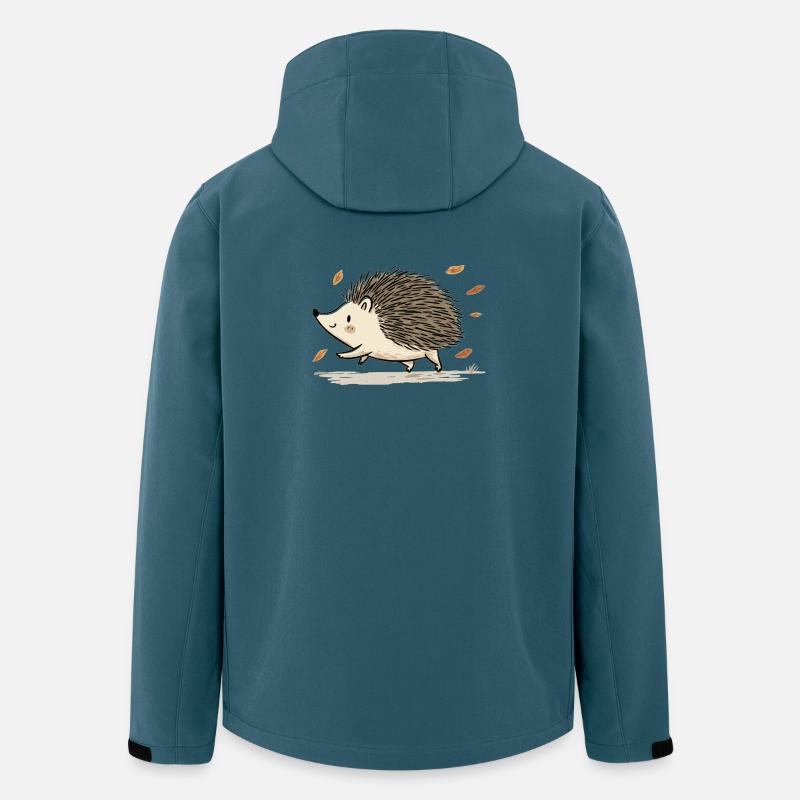 putziges Igelkind - Recycelte Männer Softshell-Jacke von Stanley/Stella - Dunkles Petrol