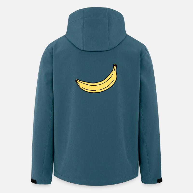 Banane minimal Geschenk minimalistisch - Recycelte Männer Softshell-Jacke von Stanley/Stella - Dunkles Petrol