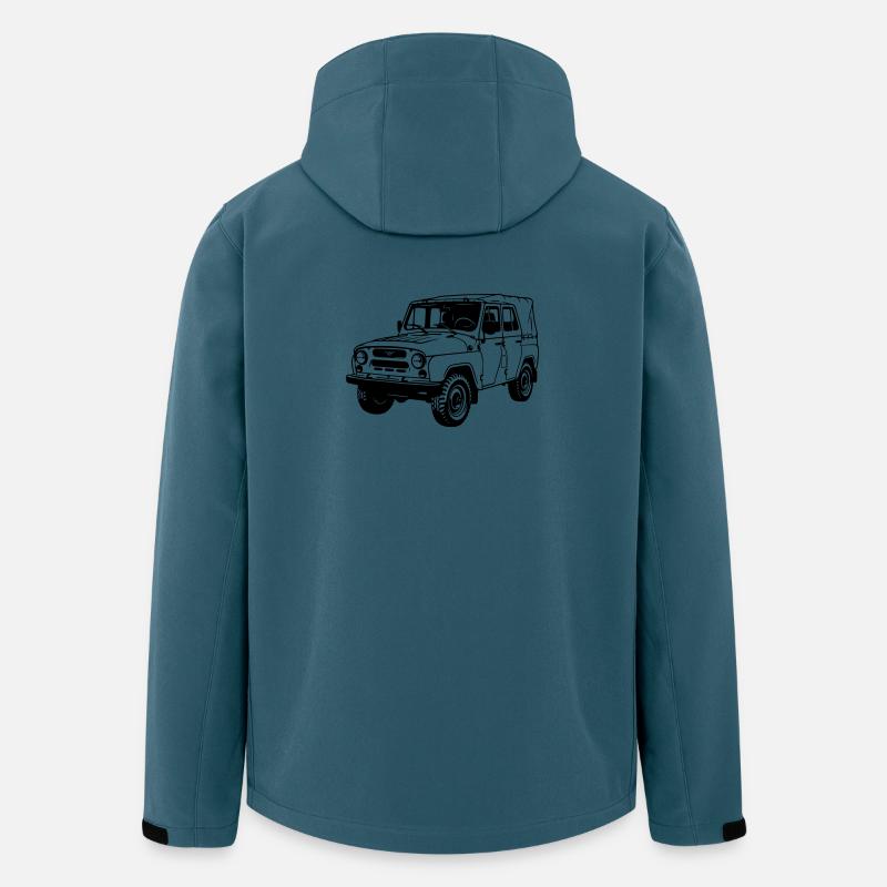 UAZ Geländefahrzeug - Recycelte Männer Softshell-Jacke von Stanley/Stella - Dunkles Petrol