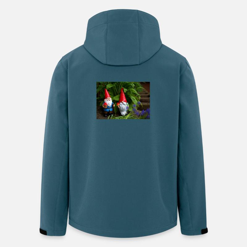 Nains de jardin dans le parterre - Veste softshell homme en polyester recyclé Stanley/Stella - bleu pétrole foncé