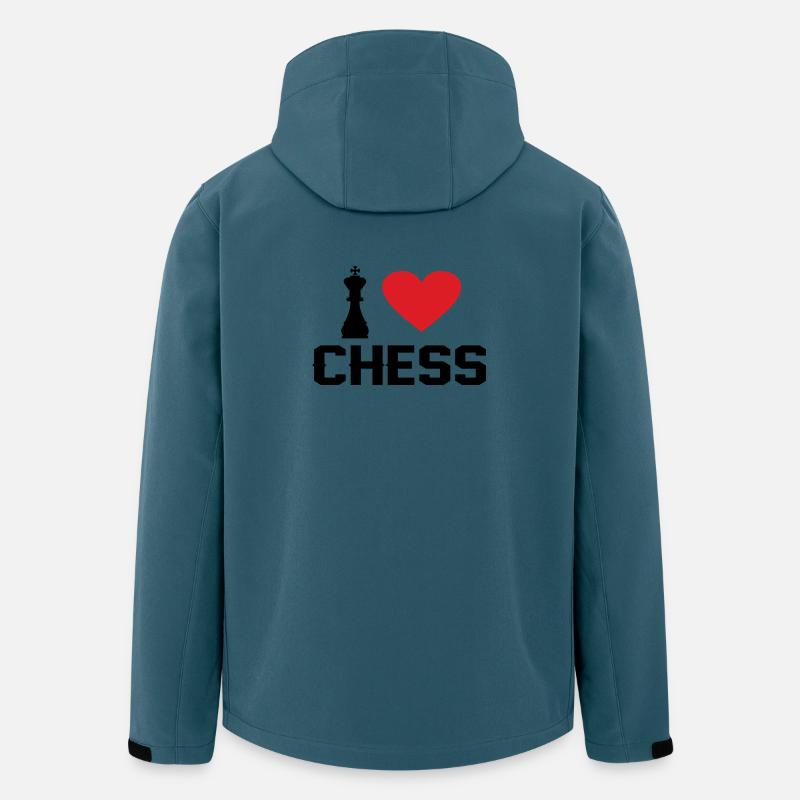 Ich liebe Schach - Recycelte Männer Softshell-Jacke von Stanley/Stella - Dunkles Petrol