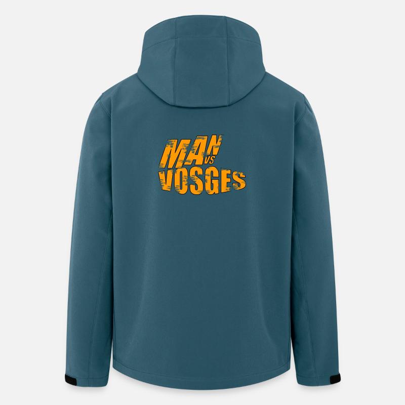 Mann vs Wilde Vogesen - Recycelte Männer Softshell-Jacke von Stanley/Stella - Dunkles Petrol