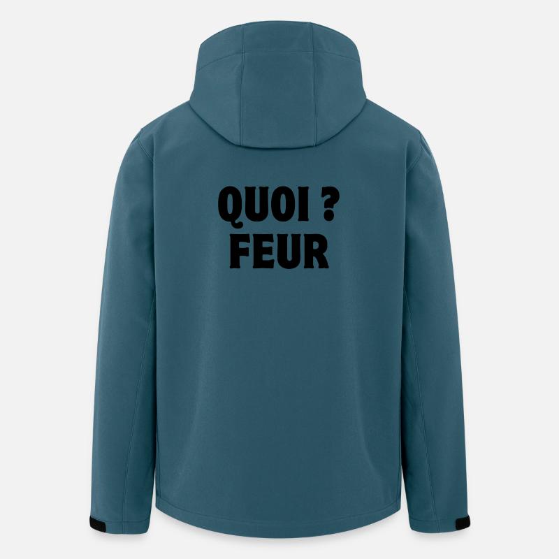 was, feur, ausdruck - Recycelte Männer Softshell-Jacke von Stanley/Stella - Dunkles Petrol