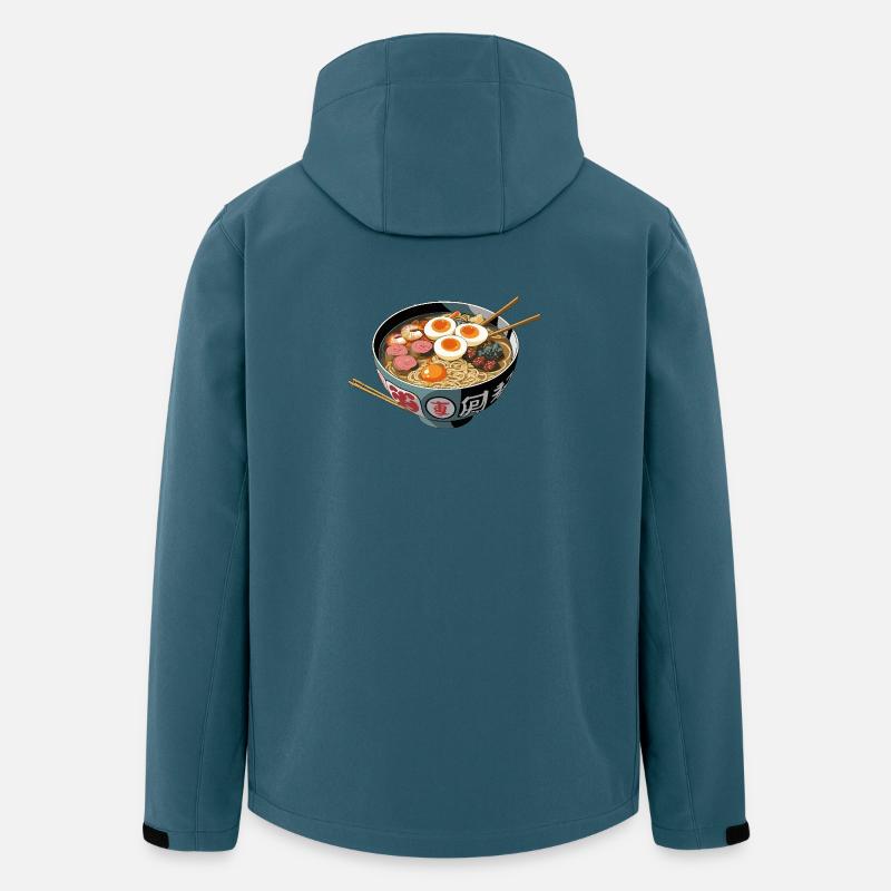 Ramen Bowl Kunstdruck - Recycelte Männer Softshell-Jacke von Stanley/Stella - Dunkles Petrol