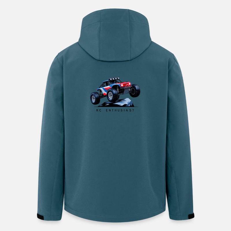 RC Auto - Recycelte Männer Softshell-Jacke von Stanley/Stella - Dunkles Petrol