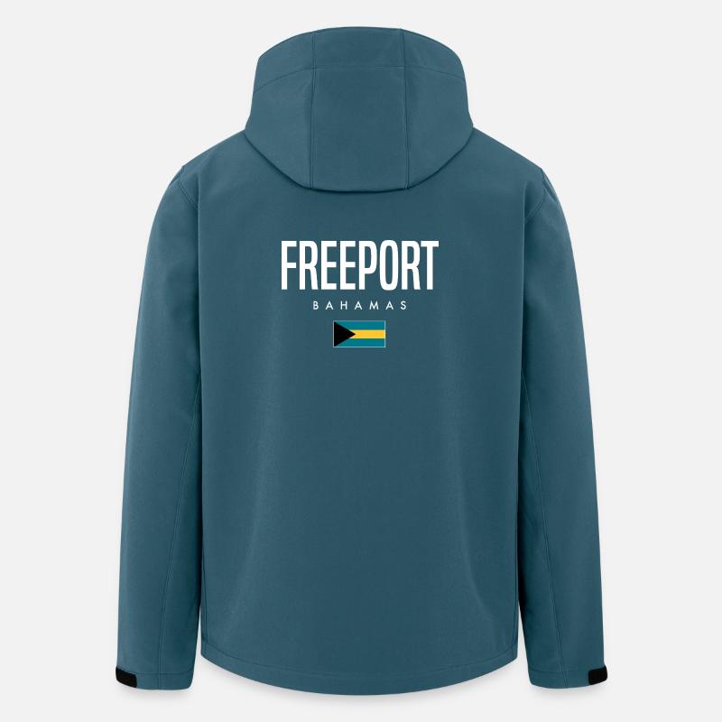 Freeport Bahamas - Recycelte Männer Softshell-Jacke von Stanley/Stella - Dunkles Petrol