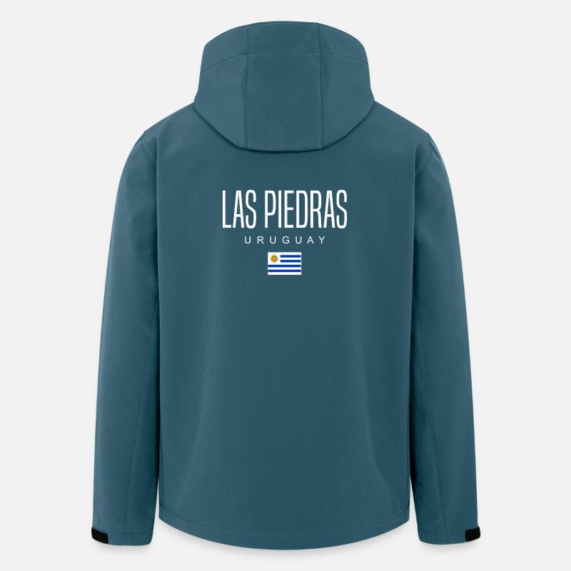 Las Piedras Uruguay Uruguayens - Veste softshell homme en polyester recyclé Stanley/Stella - bleu pétrole foncé