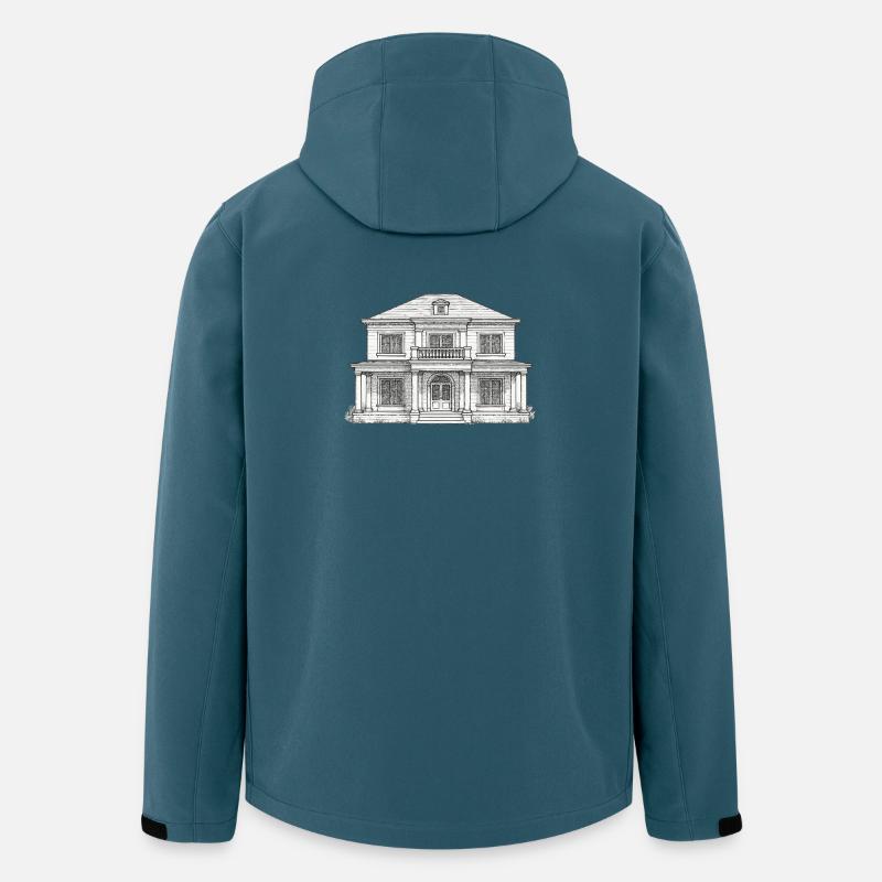 Classic front building line drawing - Men’s Recycled Softshell Jacket by Stanley/Stella - stargazer
