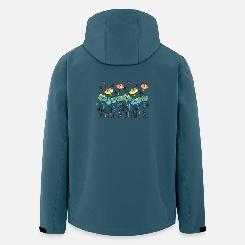 Flowers - Men’s Recycled Softshell Jacket by Stanley/Stella - stargazer