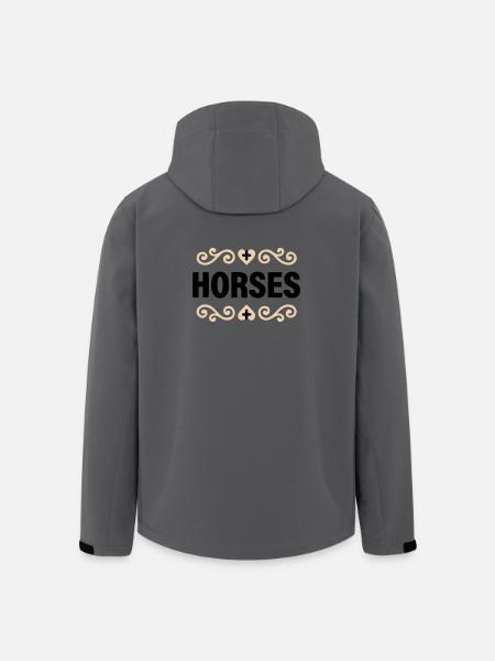 Noble Horses lettering riding - Men’s Recycled Softshell Jacket by Stanley/Stella - stargazer