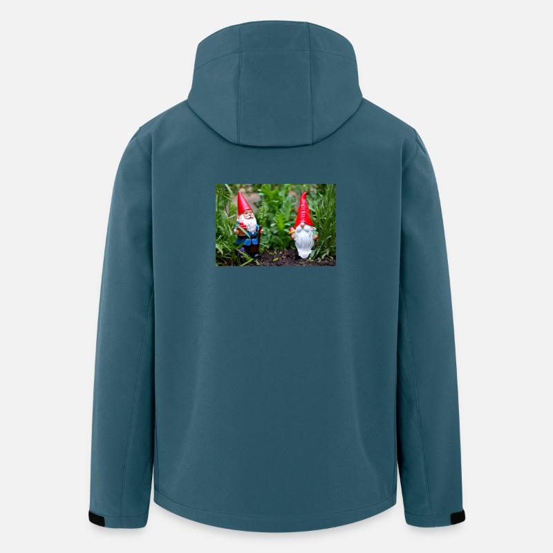 Gartenwichtel im Blumengarten - Recycelte Männer Softshell-Jacke von Stanley/Stella - Dunkles Petrol