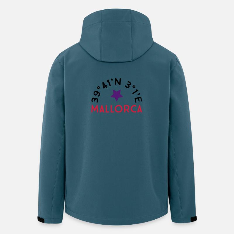 Mallorca - Recycelte Männer Softshell-Jacke von Stanley/Stella - Dunkles Petrol