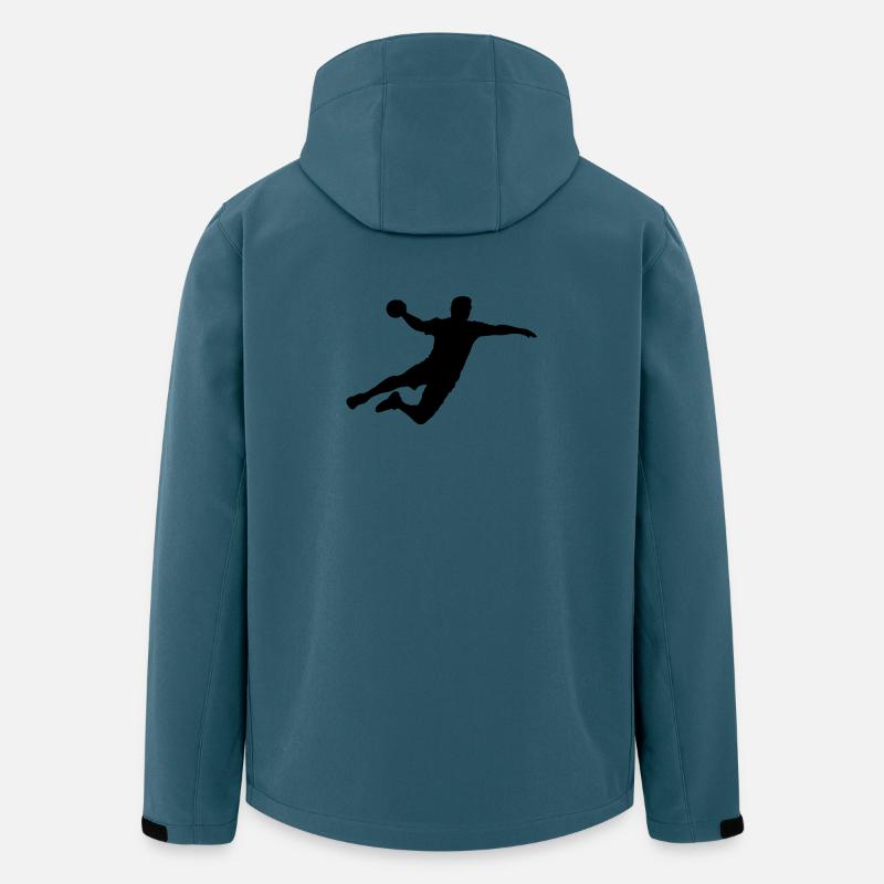 Handballer - Recycelte Männer Softshell-Jacke von Stanley/Stella - Dunkles Petrol