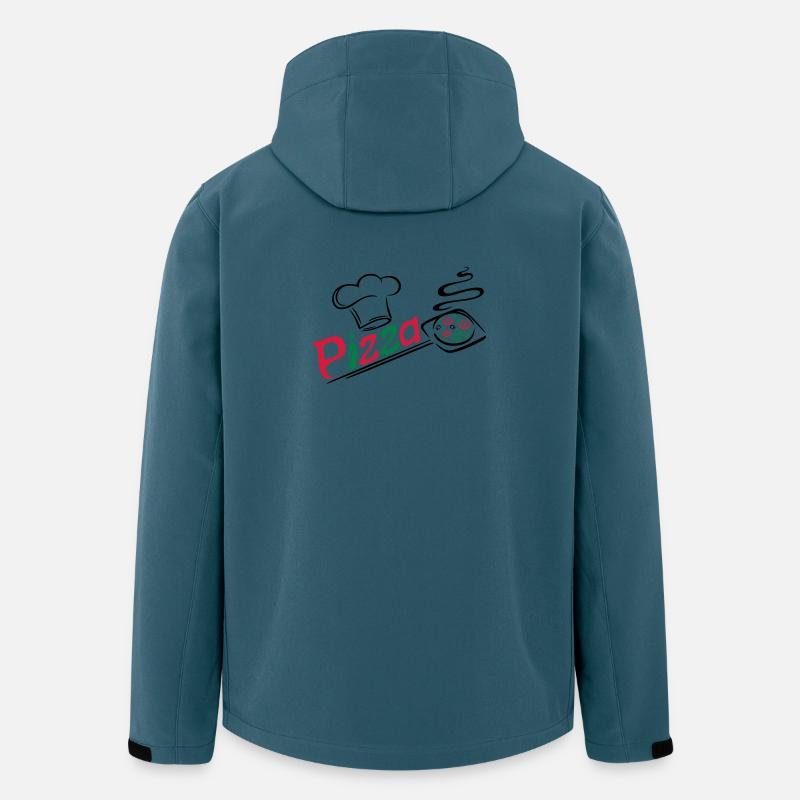 Pizza Bäcker mit Kochmütze, chef hat - Recycelte Männer Softshell-Jacke von Stanley/Stella - Dunkles Petrol