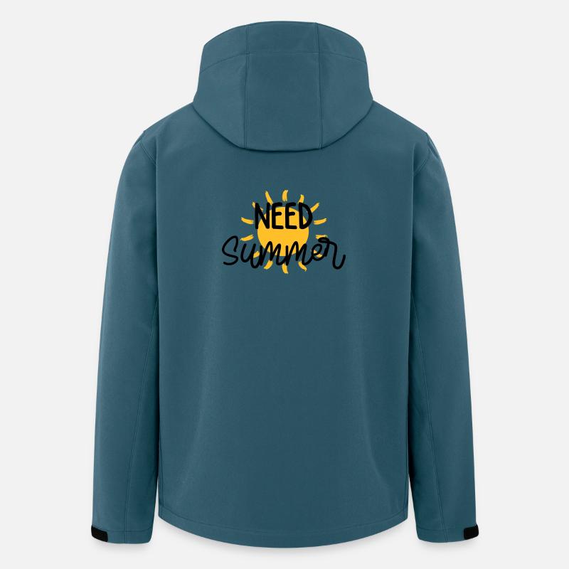 Sommer / Urlaub / Strand / Sonne - Recycelte Männer Softshell-Jacke von Stanley/Stella - Dunkles Petrol