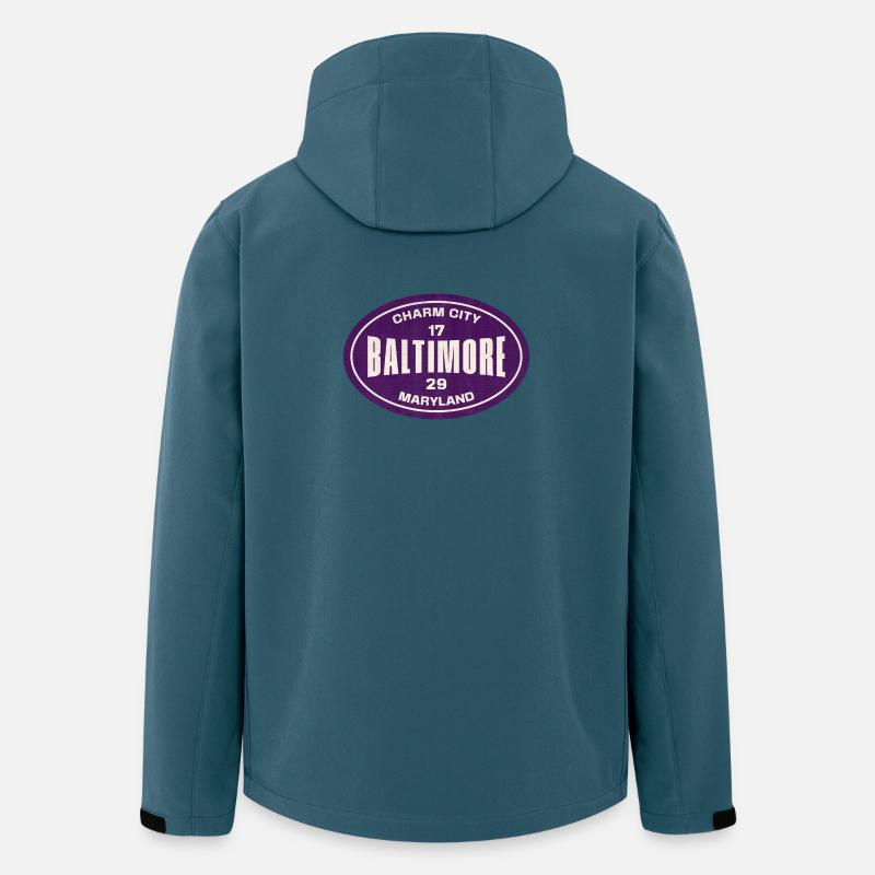 Charm City Baltimore Emblem - Recycelte Männer Softshell-Jacke von Stanley/Stella - Dunkles Petrol